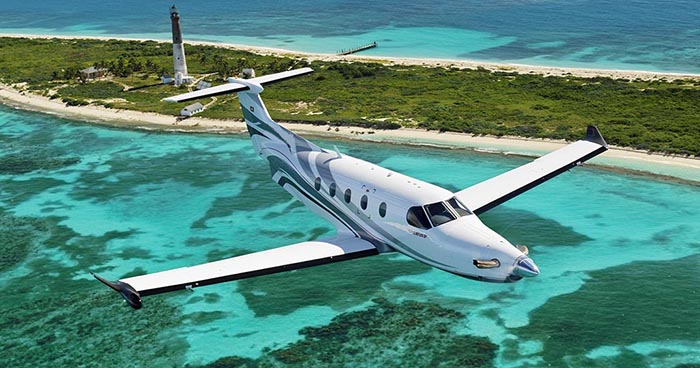 Book a Pilatus PC 12 to fly from St. Thomas to Culebra