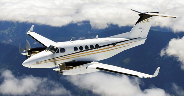 Book a Beechcraft King Air 200 to fly from Barbados to St. Lucia (Hewanorra)