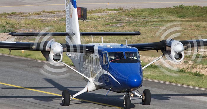 Book a De Havilland Twin-Otter to fly from St. Maarten to Nevis