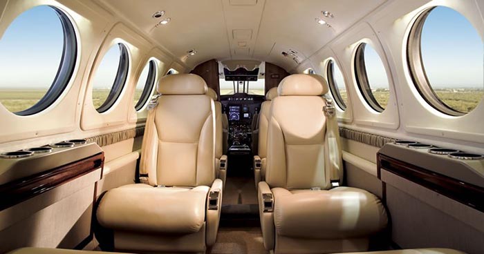 Book a Beechcraft King Air 200 to fly from St. Thomas to Tortola (Beef Island)