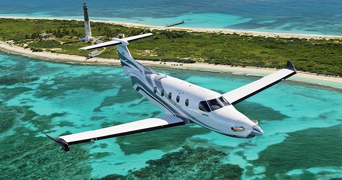 Book a Pilatus PC 12 to fly from St. Barth to Mustique