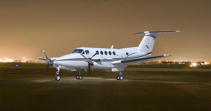 Book a Beechcraft King Air 200 to fly from St. Thomas to Tortola (Beef Island)